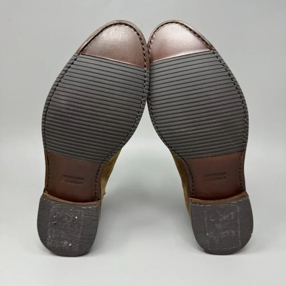 Johnston & Murphy GABRIELLE Slip On Chelsea Boots Brown Suede Size 8